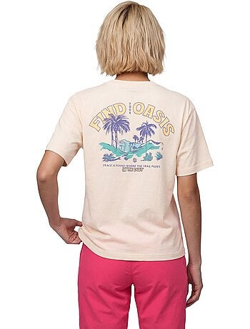 T-shirt gravel coton manches courtes femme femme chaser-w sand