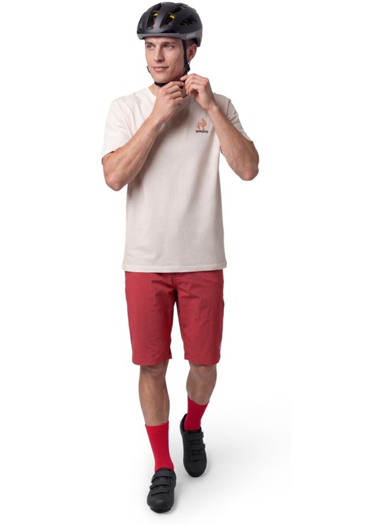 T-shirt gravel coton manches courtes homme homme chaser Blanc - Kiabi