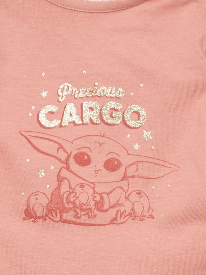 T-shirt 'Grogu' 'Star Wars' Rose - Kiabi