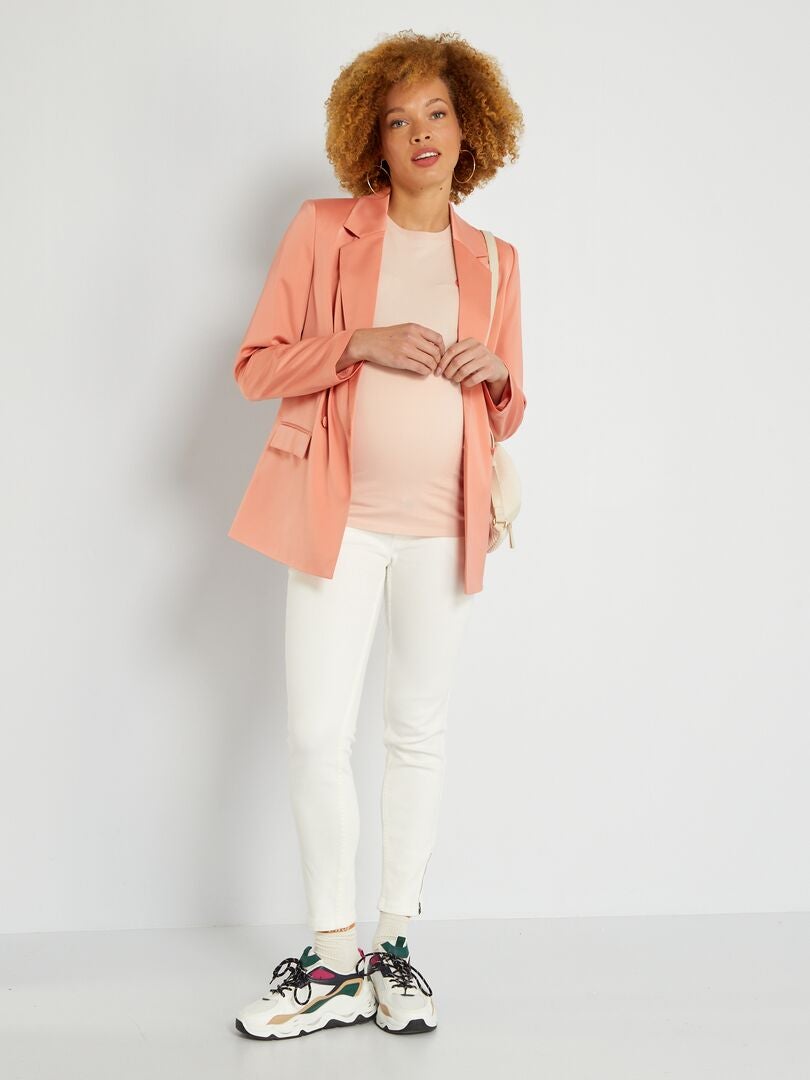 T-shirt grossesse avec imprimé Rose - Kiabi