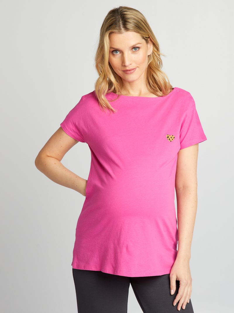 T-Shirt Grossesse '1+1=3' - Coton Doux - Message Mignon Pour Future Maman - Cadeau Grossesse Parfait