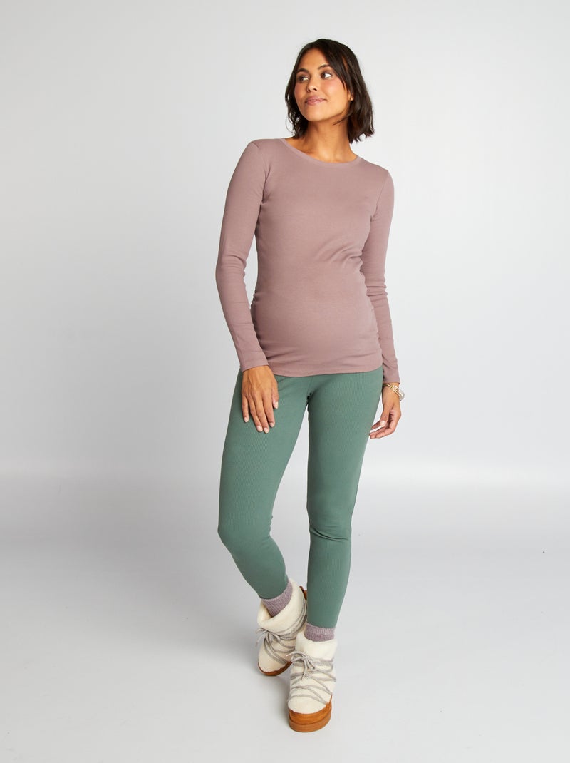 T-shirt grossesse Violet - Kiabi