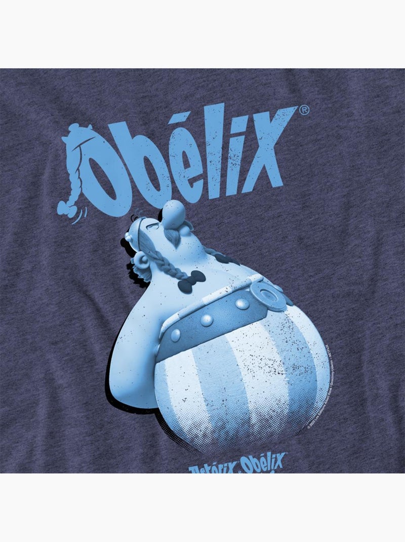 T-shirt grump - asterix (obélix) Bleu marine - Kiabi