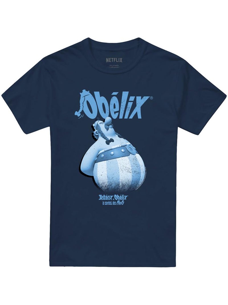 T-shirt grump - asterix (obélix) Bleu marine - Kiabi