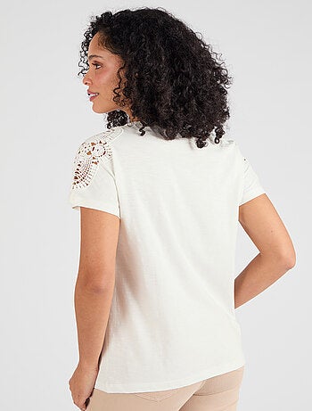 T-shirt guipure - Damart