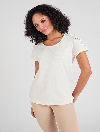 T-shirt guipure - Damart