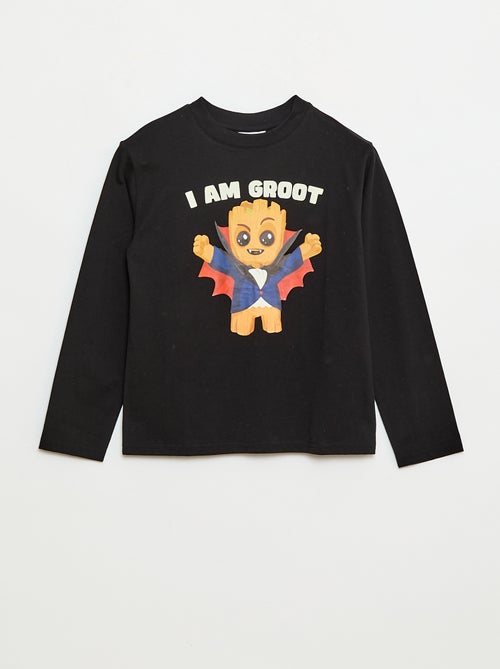 T-shirt Halloween 'Marvel' 'Groot' en coton - Kiabi