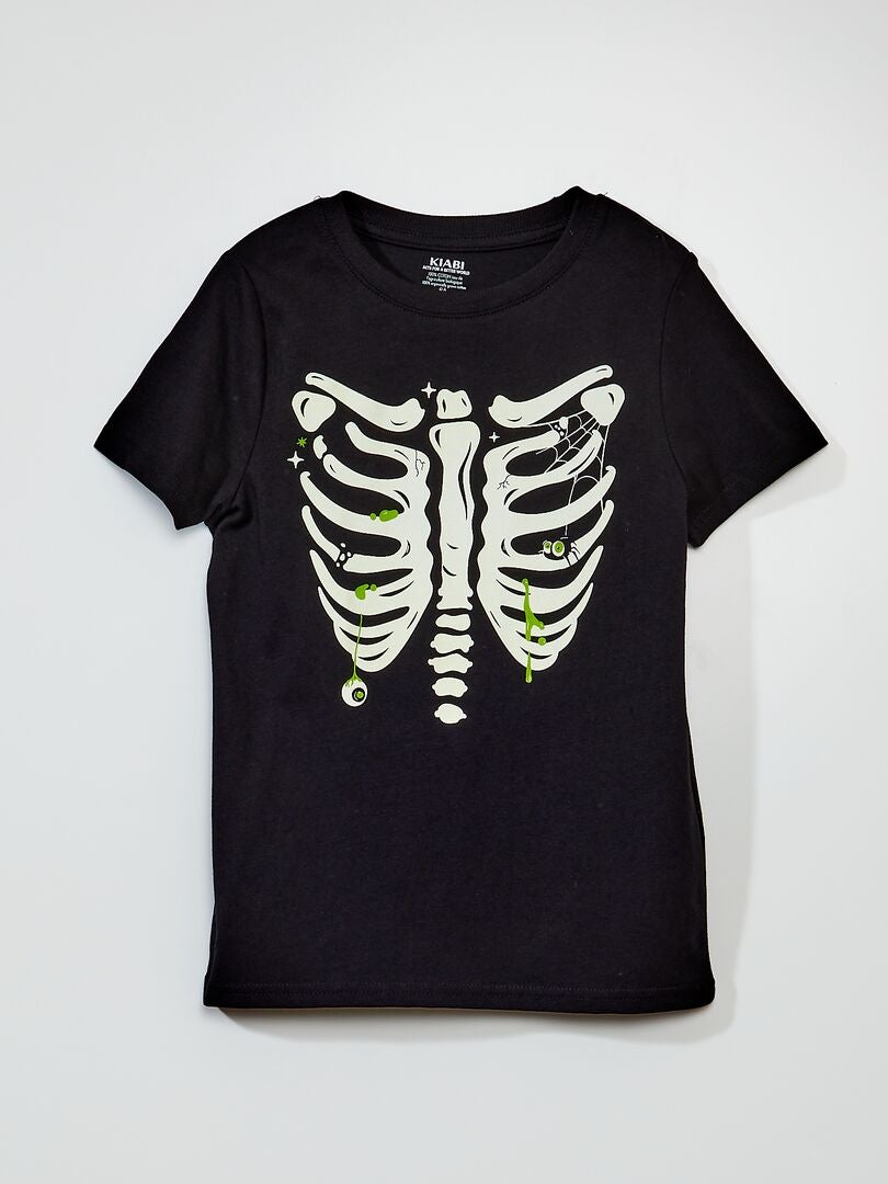 T-shirt 'Halloween' Noir - Kiabi
