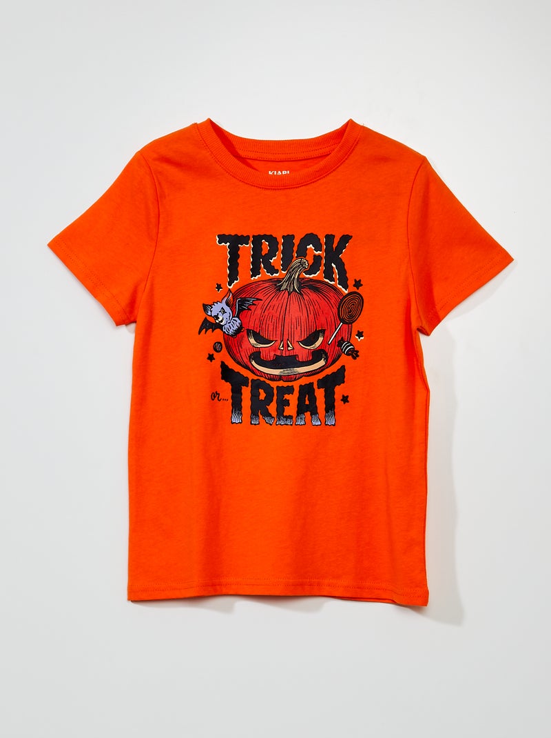 T-shirt 'Halloween' Orange - Kiabi
