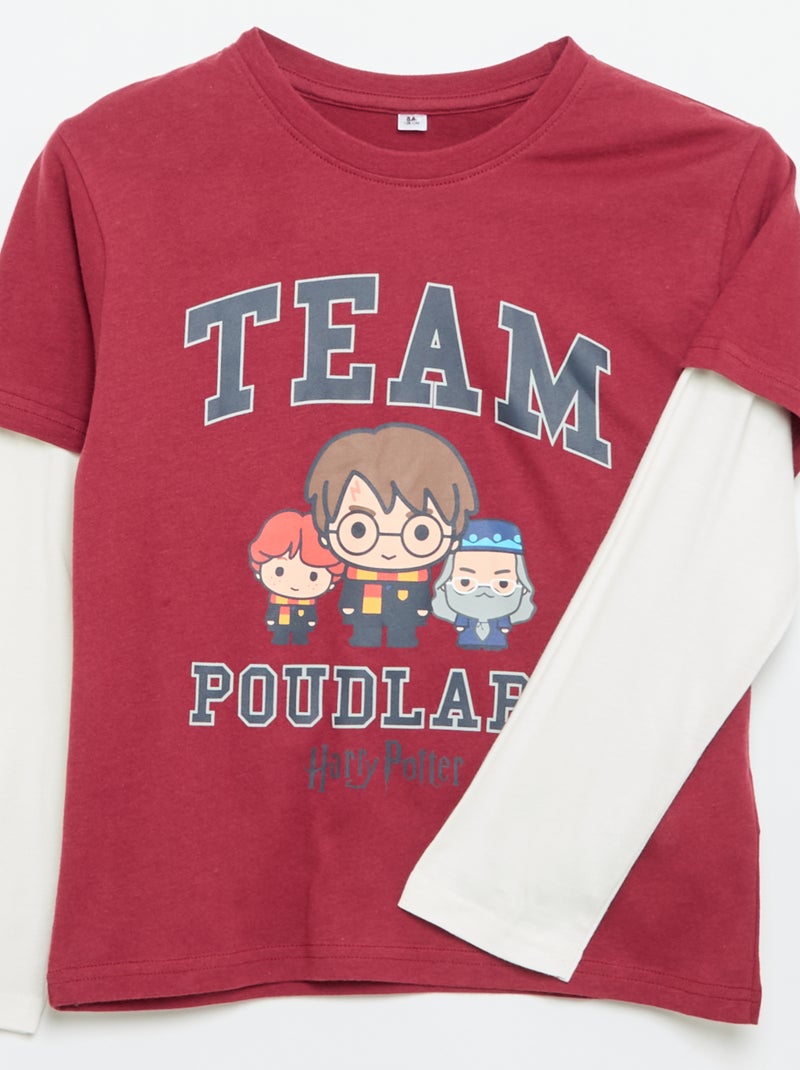 T-shirt 'Harry Potter' à manches longues - Noël Rouge - Kiabi