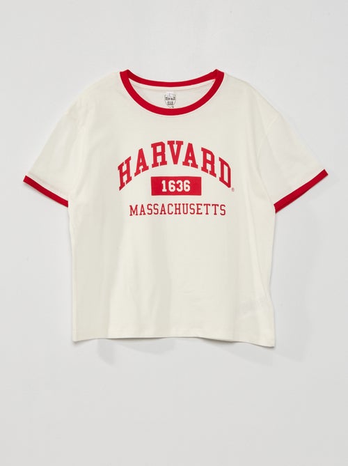 T-shirt 'Harvard University' en jersey - Kiabi