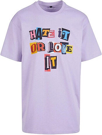 T-shirt hate it or love it - mister tee