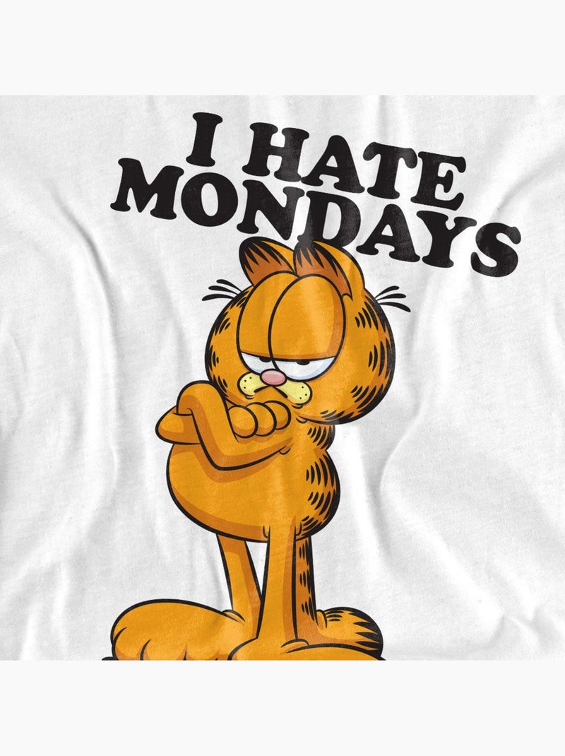 T-shirt hate mondays - garfield Blanc - Kiabi