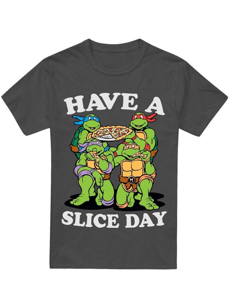 T-shirt have a slice day - les tortues ninja Gris Noir - Kiabi