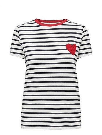 T-shirt Heart imprimé Only
