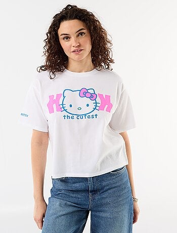 T-shirt 'Hello Kitty' à manches courtes