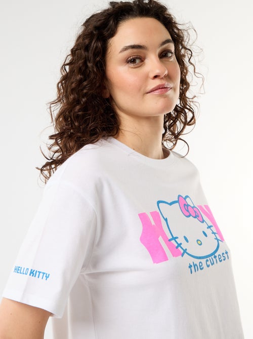 T-shirt 'Hello Kitty' à manches courtes - Kiabi