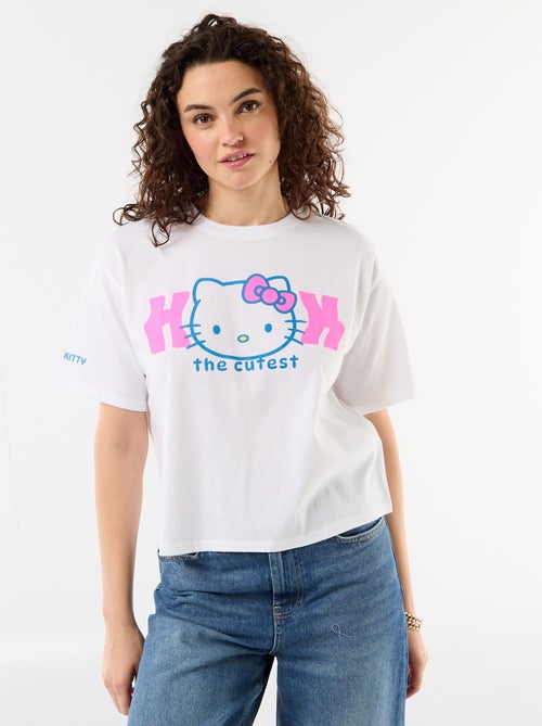 T-shirt 'Hello Kitty' à manches courtes - Kiabi