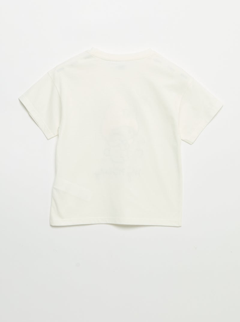 T-shirt 'Hello Kitty' à manches courtes Blanc - Kiabi