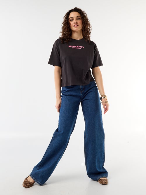 T-shirt 'Hello Kitty' à manches courtes - Kiabi