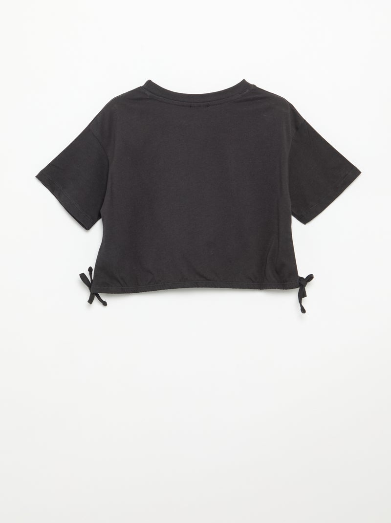 T-shirt 'Hello Kitty' à manches courtes Noir - Kiabi