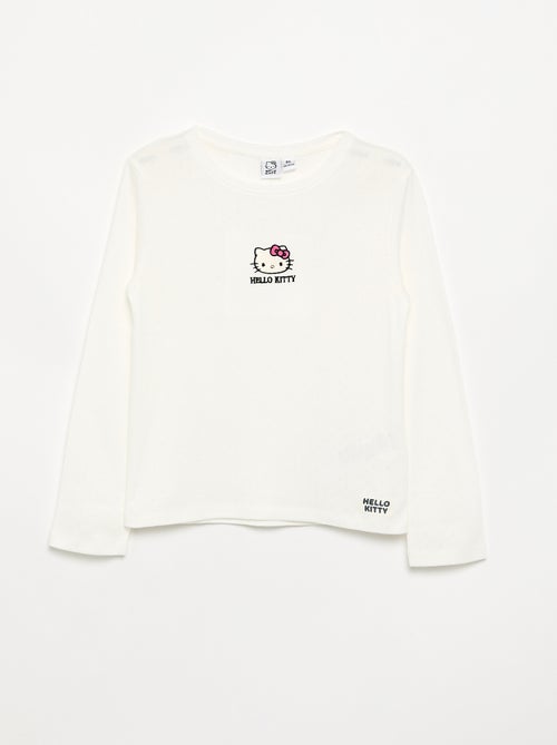 T-shirt 'Hello Kitty' à manches longues - Kiabi
