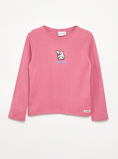 T-shirt 'Hello Kitty' à manches longues - Kiabi