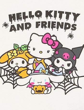 T-shirt 'Hello Kitty' 'Halloween' à manches longues