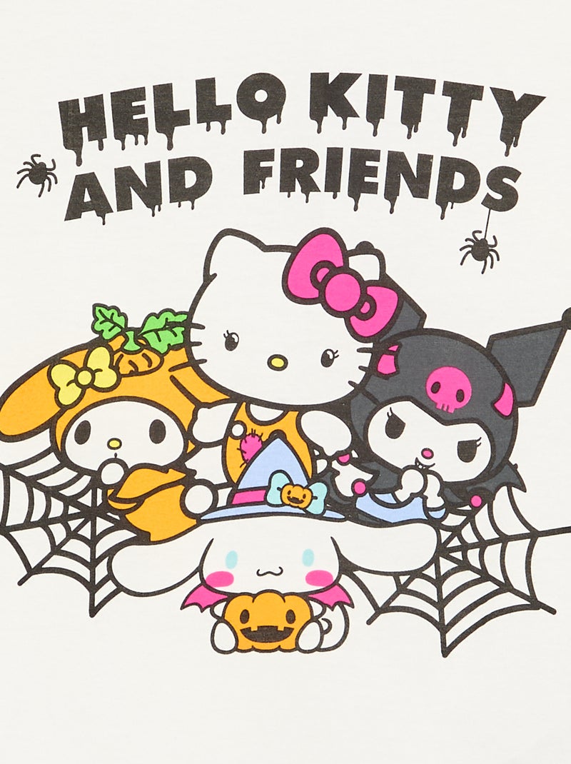 T-shirt 'Hello Kitty' 'Halloween' à manches longues Blanc - Kiabi