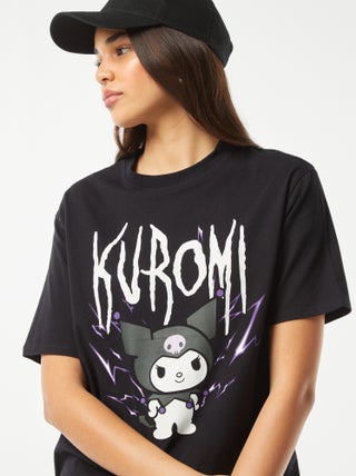 T-shirt Hello Kitty Kuromi à manches courtes