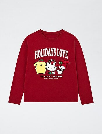 T-shirt 'Hello Kitty' manches courtes