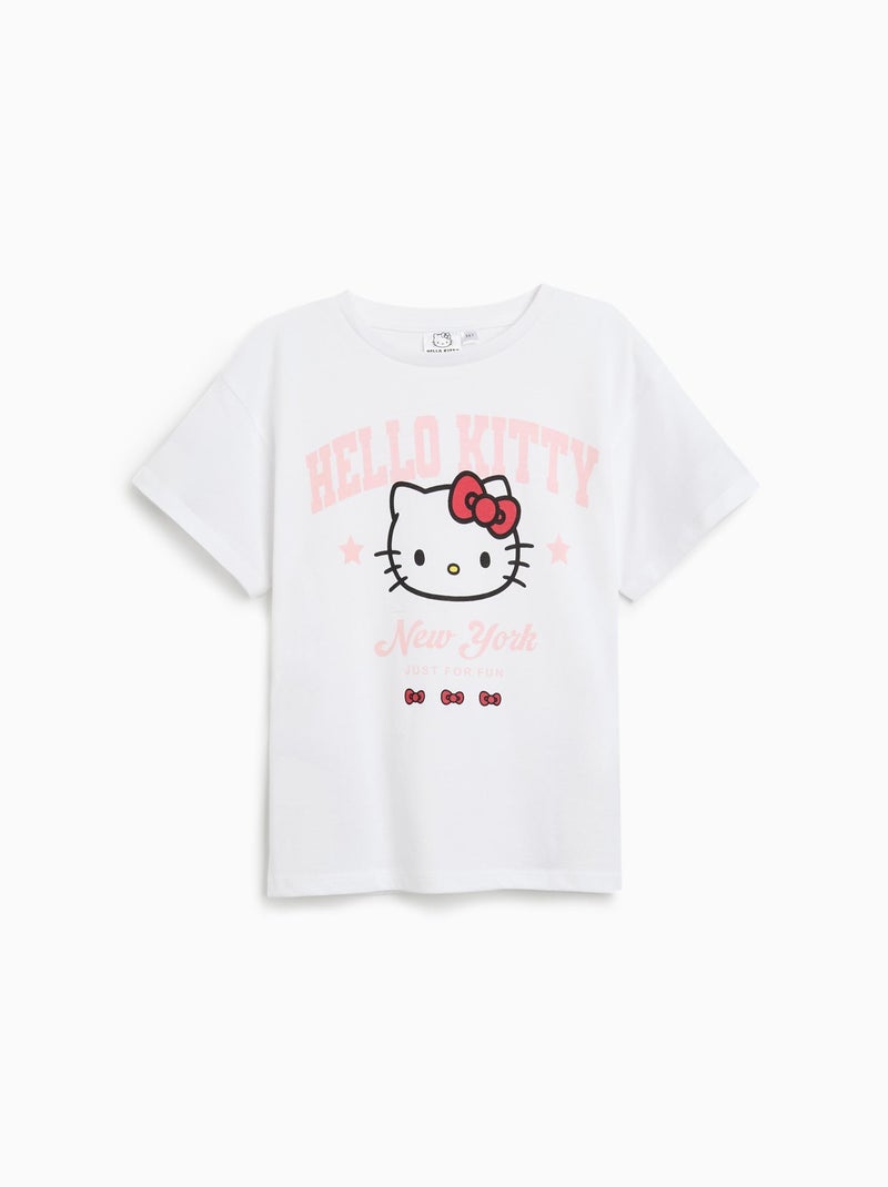 T-shirt « Hello Kitty » MO Fashion Blanc - Kiabi