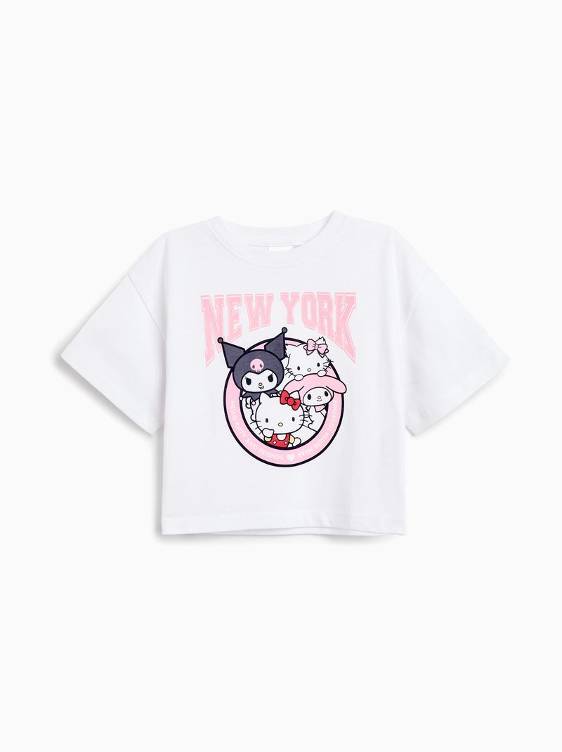 T-shirt « Hello Kitty » MO Fashion Blanc - Kiabi