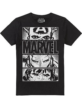 T-shirt heroes eyes - marvel (captain america, hulk, iron man)