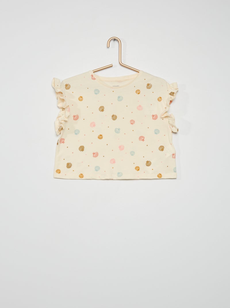 T-shirt 'hippocampe' biege - Kiabi