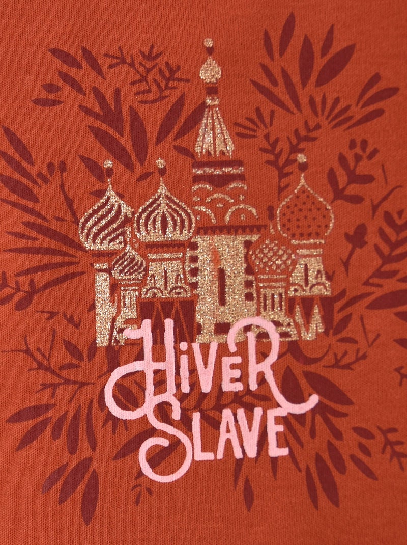 T-SHIRT HIVER SLAVE DAKOTA Rouge - Kiabi