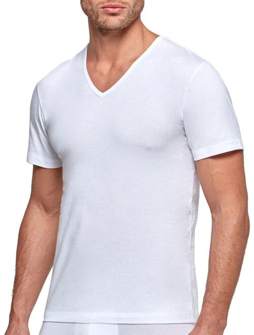 T-shirt homewear bio organique Oeko-Tex col V Cotton Organic - Kiabi