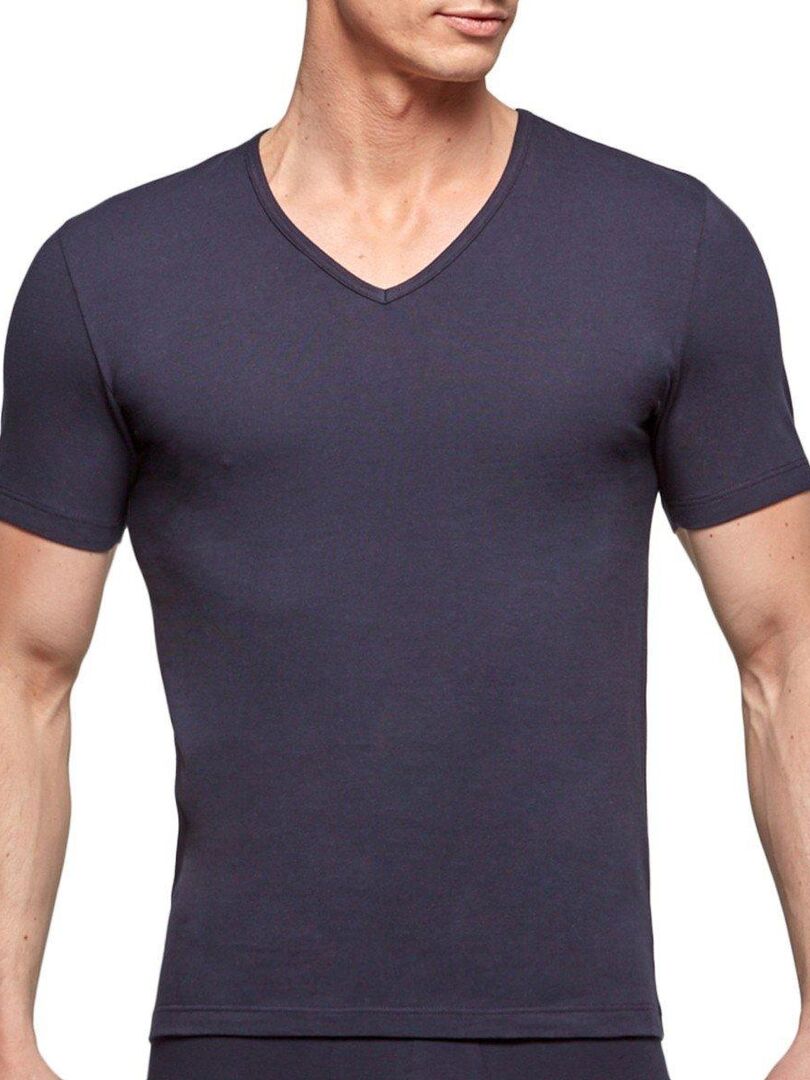T-shirt homewear bio organique Oeko-Tex Cotton Organic Bleu - Kiabi