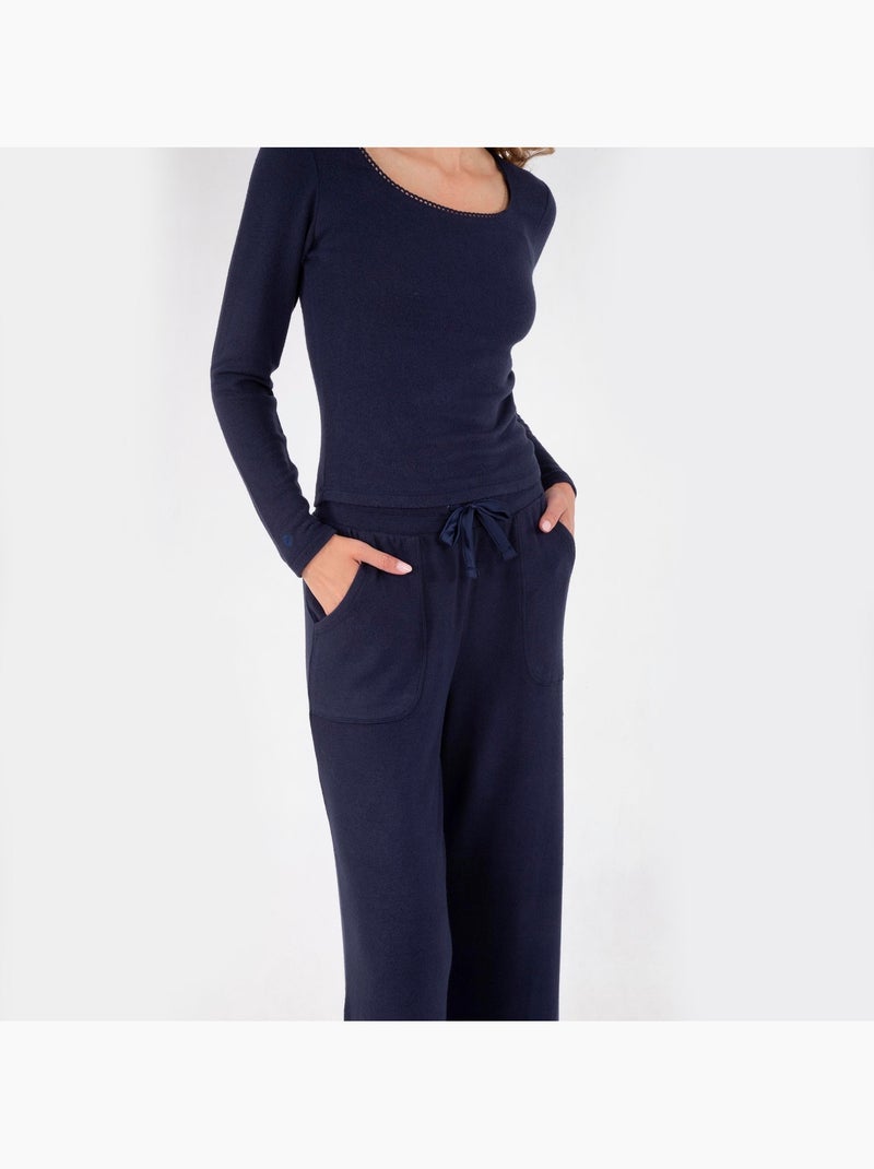 T-shirt homewear femme Bleu marine - Kiabi