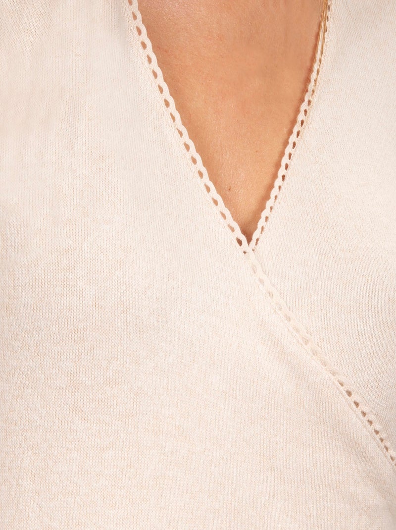 T-shirt homewear femme Isotoner Beige - Kiabi