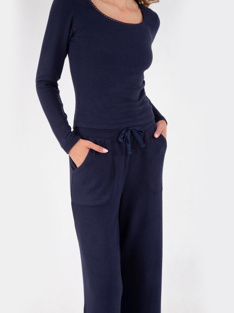 T-shirt homewear femme Isotoner Bleu marine - Kiabi