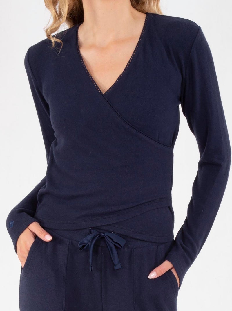 T-shirt homewear femme Isotoner Bleu marine - Kiabi