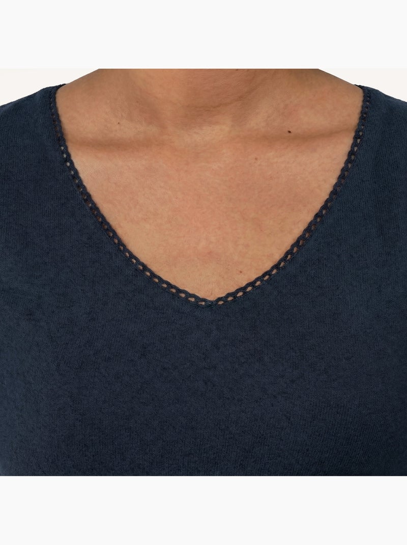 T-shirt homewear femme Isotoner Bleu marine - Kiabi
