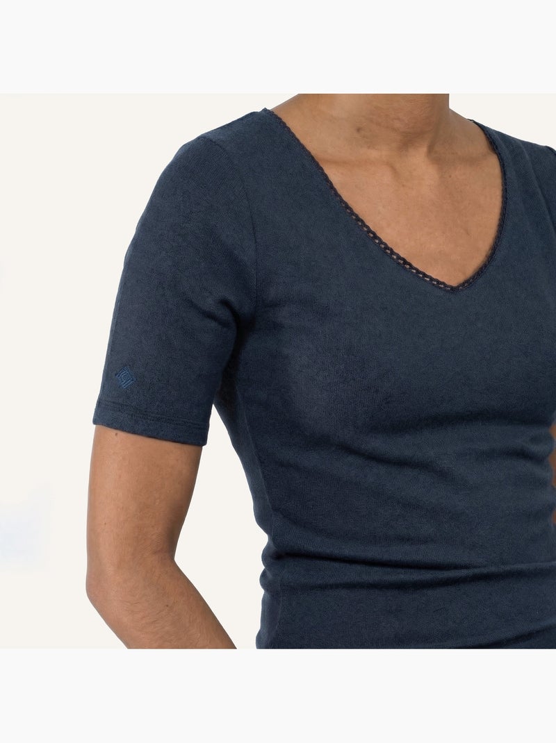 T-shirt homewear femme Isotoner Bleu marine - Kiabi