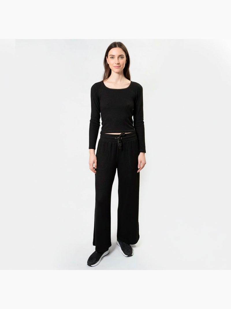T-shirt homewear femme Isotoner Noir - Kiabi