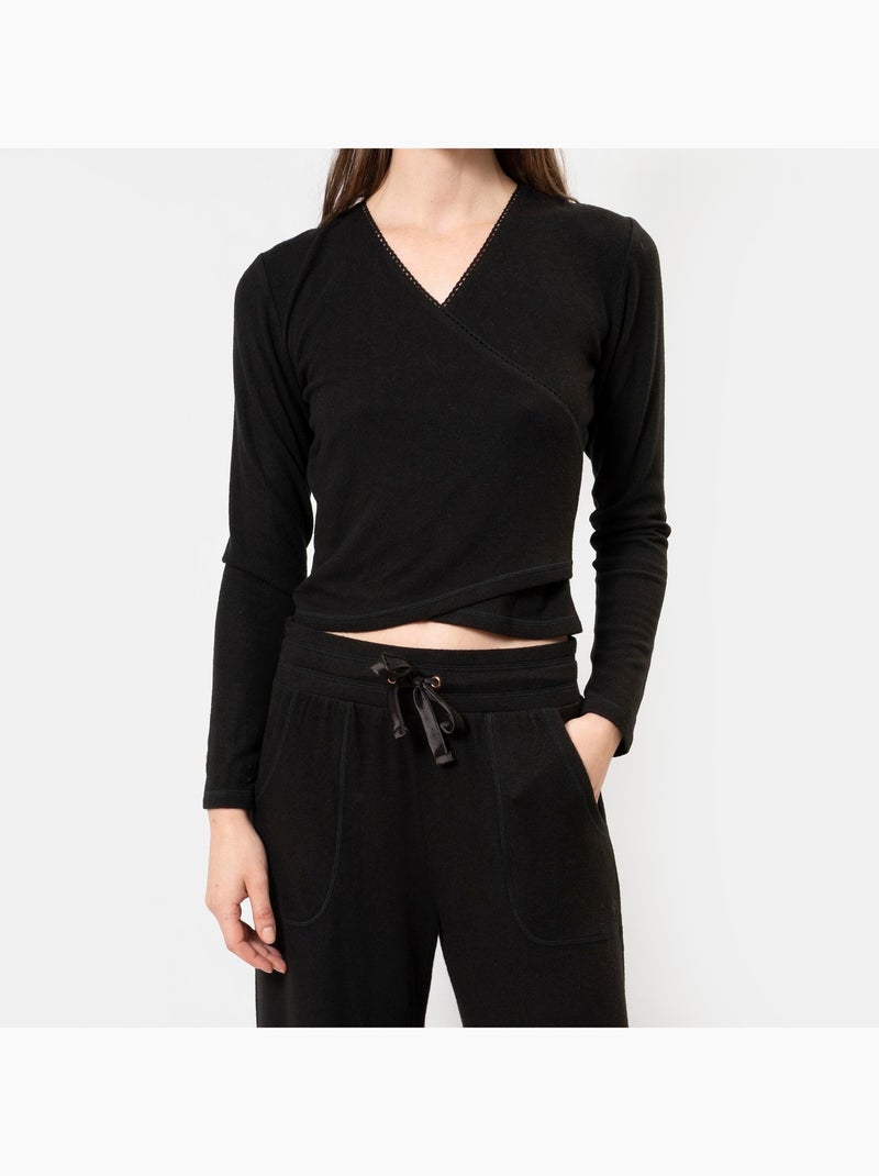 T-shirt homewear femme Isotoner Noir - Kiabi