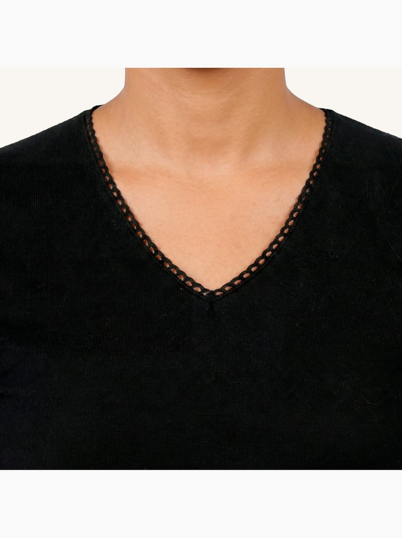 T-shirt homewear femme Isotoner Noir - Kiabi