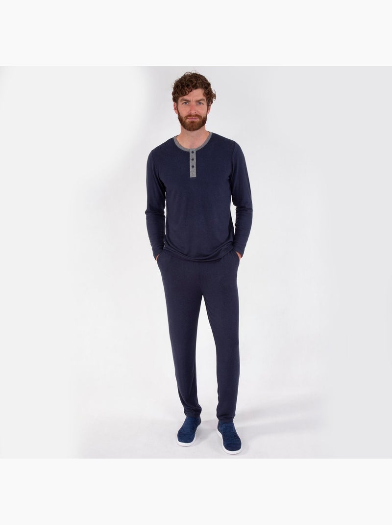 T-shirt homewear homme Bleu marine - Kiabi