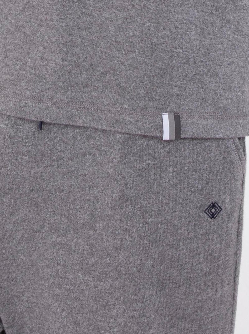 T-shirt homewear homme Isotoner Gris chiné - Kiabi