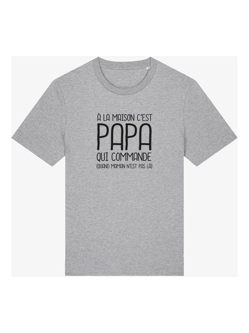 T-shirt Homme - A LA MAISON C'EST PAPA QUI COMMANDE 2 WAF - Kiabi